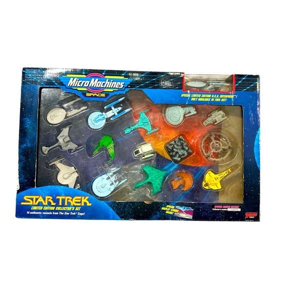 Star Trek Micro Machines Limited Edition Collectors Set 1993 Galoob New Open Box - Picture 1 of 11